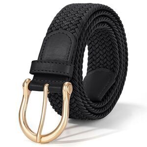 Braided Belt For Women Men Stretch Woven Belt Plus Size Elastic Belt With 1642